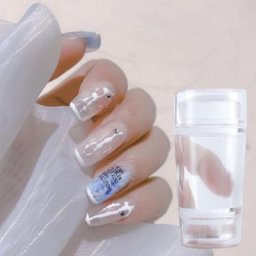 Tampon à ongles Transparent à Double tête pour manucure grattoir à ongles Non déformé Gel