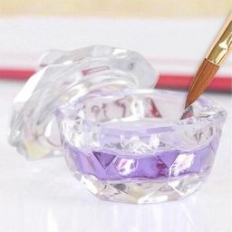 Verre liquide acrylique transparent poudre acrylique plat Dappen tasse en verre cristal pour nail
