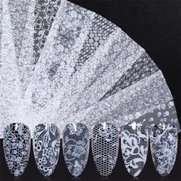 Feuilles autocollantes de transfert pour les ongles accessoires de décoration pour manucure en