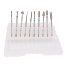 CuemployClean-Jeu de forets à ongles en alliage d'acier au tungstène tête de meulage pour manucure