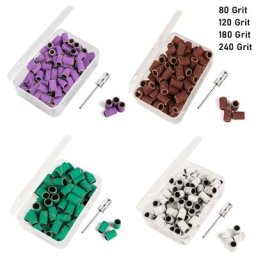 Bandes zébrées pour ponceuse à ongles électrique forets de polissage gel de manucure remplacement
