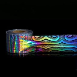 Rouleau de feuilles holographiques ciel étoilé pour ongles 120m x 4cm 1 rouleau de feuilles de