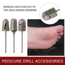 Foret à ongles diamant 80/120 grain pour pédicure capuchon de polissage coupe-cuticules