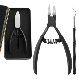 Qmake – coupe-ongles en acier inoxydable outils de pédicure outils professionnels de soins des