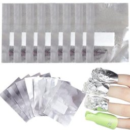 Dissolvant de feuille acrylique pour ongles dissolvant d'ongles feuilles rondes tampon de coton