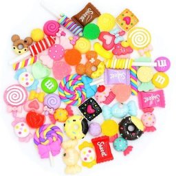 Accessoires Kawaii pour Nail Art 30 pièces fleur de soleil bonbons papillon ours décorations