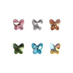 Strass pour ongles papillon bijoux d'art à paillettes à la mode Sto E74C