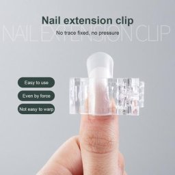 Pinces à ongles transparentes outils de manucure pour extension d'ongles en plastique 1 pièce