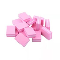 Mini blocs de lime à ongles double face 100 pièces/lot éponge colorée bandes de ponçage outils