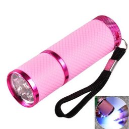 Lampe de poche portable pour manucure lampe à polymériser le gel détecteur de monnaie UV