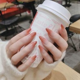Tecvilfingernails-Pointes d'ongles stiletto mi-longues pour filles vêtements dégradés couverture