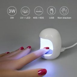 2020 chaud! Mini lampe Led UV 3W pour sécher les ongles Micro gel Machine de manucure avec bouton