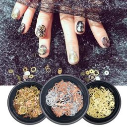 1 boîte de pièces en alliage métallique pour la décoration des ongles design d'accessoires de