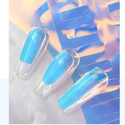 Feuille d'autocollants glacés pour la décoration des ongles décalcomanies pour nail art Aurora