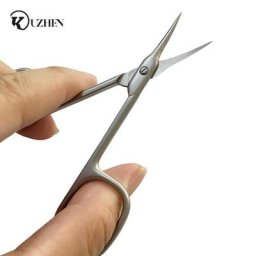 Coupe-ongles à pointe incurvée en acier inoxydable ciseaux à cuticules à lame fine coupe-ongles