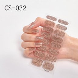Autocollants à paillettes dégradées pour les ongles enveloppes pour vernis à ongles couverture