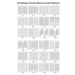 Autocollants de Manucure Française Guide de Pointe Modèle