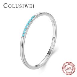 Colusiwei – bagues Minmalist en argent Sterling 925 pour femmes bijoux de fiançailles de mariage