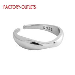 Bague réglable en argent regardé 925 pour femme matiques d'ouverture 2 couleurs nouvelle