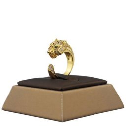 Bague en or plaqué cuivre en forme de tigre taille d'ouverture cadeau de bijoux mode classique