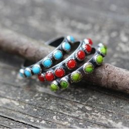 Bagues en perles ethniques Boho pour femmes Vintage couleur argent Design Simple bijoux Tribal