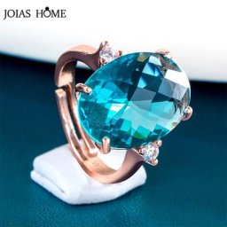 JoiasHome – bague avec grandes pierres précieuses pour femme bijoux fins en améthyste violet