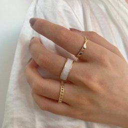 Ensemble de matiques rondes en métal émaillé blanc pour femmes et filles ensembles de matiques