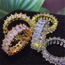 Bague de luxe en Zircon pour femmes bague de fiançailles en cristal CZ bijoux de mariage offre