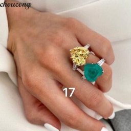 Bague de fiançailles en forme de cœur pour hommes et femmes véritable argent regardé 925 diamant