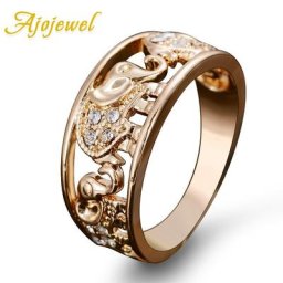 Ajogem – bague en forme d'éléphant pour femmes bijou élégant 6-10
