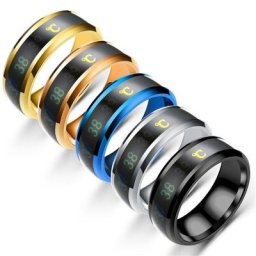 Bague intelligente pour moniteur de température capteur de corps en titane St 264E