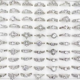 bague femme bijoux bijoux femme luxe alliance mariage 10 pièces/multiples bagues en cristal de