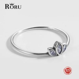 Bagues en argent regardé 925 oxydé pour femme bague en argent blanc exquis doux mignon bijoux