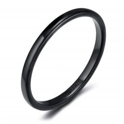 Kolmnsta – bagues en céramique polies de 2mm pour femmes bijoux de fiançailles cadeau pour ami
