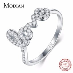 Modian – bague en argent Sterling 2021 pour femme bijou de doigt en cristal de zircone cubique