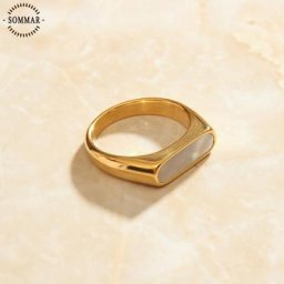 SOMMAR-Bague de queue en or vermeil pour petite amie accessoires de bijoux de charme coquillage