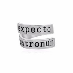 Bagues lettres Patronum pour femmes et enfants bijoux rétro cadeaux de cosplay de fête
