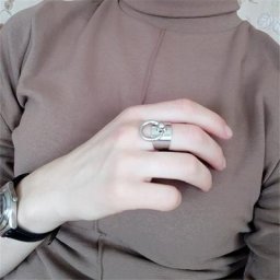 Anneaux de vent minimalistes en métal pour dames bague de joint d'éventail accessoires de mode