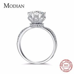 Bague de mariage classique en argent regardé 2023 pour femme matiques de marque bijoux de fête