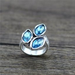 Anslow-Bague rétro en cristal coloré pour femme bijoux fantaisie qualité supérieure Espagne