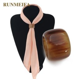 RUNMEIFA-Bijoux en Forme d'Anneau Unisexe Écharpe en Corne de Baril Accessoire de Décoration à la