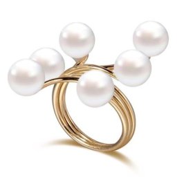ZOSHI-Bague ouverte en perles simulées pour femme bijoux élégants nouvelle mode