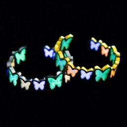 Bague en émail coloré pour femmes et filles bijoux de style Y2K coeur d'amour mignon papillon