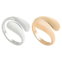 Bagues ouvertes Vintage pour femmes et filles bijoux ajustables en alliage Style Simple
