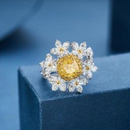 Bague en pierre de zircon cubique argentée pour femme bijou de fête cadeau idéal pour la fête de