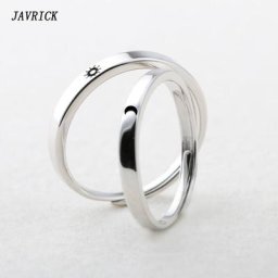 Ensemble de bagues de Couple amoureux du soleil et de la lune 2 pièces pour lui et elle bijoux