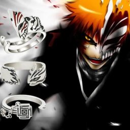 Bague Anime BLEAménagement pour Femme et Homme Kurosaki Ichigo Bijoux Cosplay Accessoire Unisexe