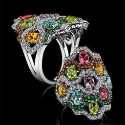 Bague en cristal multicolore pour femme mode européenne et américaine bijoux de document en