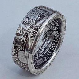 Huretailers-Bagues vintage faites à la main pour hommes cadeau commémoratif pour petit ami bijoux