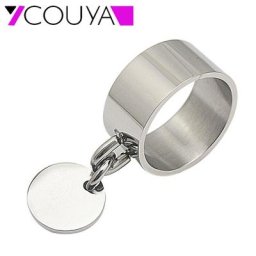 Bagues de marque en argent pour hommes bijoux en acier inoxydable pendentif chien design unique